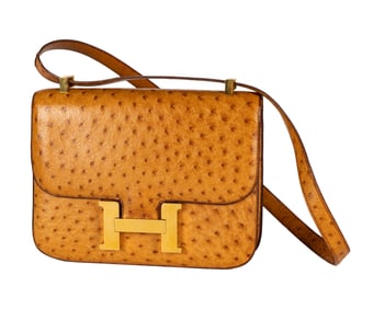 Hermes Ostrich 23cm Constance Bag