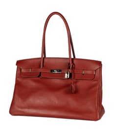 Hermes Red Togo Leather 45cm Birkin Bag