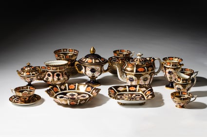 Royal Crown Derby Old Imari Porcelain Tea Service