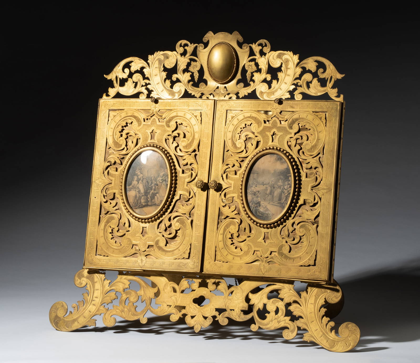 French Gilt Bronze Folding Picture Frame Auction