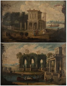 Italian School (19th Century): Pair of Capriccios