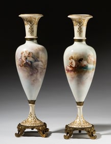 Pair of French Porcelain Vases
