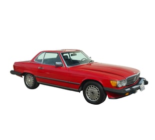 1987 Mercedes SL 560 Red