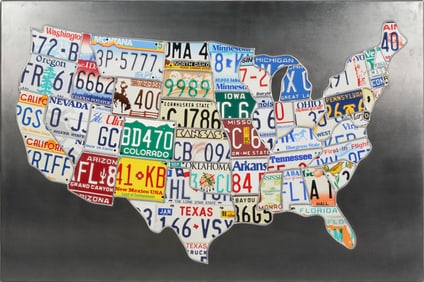 Scott Hanson (20th century): License Plate Map