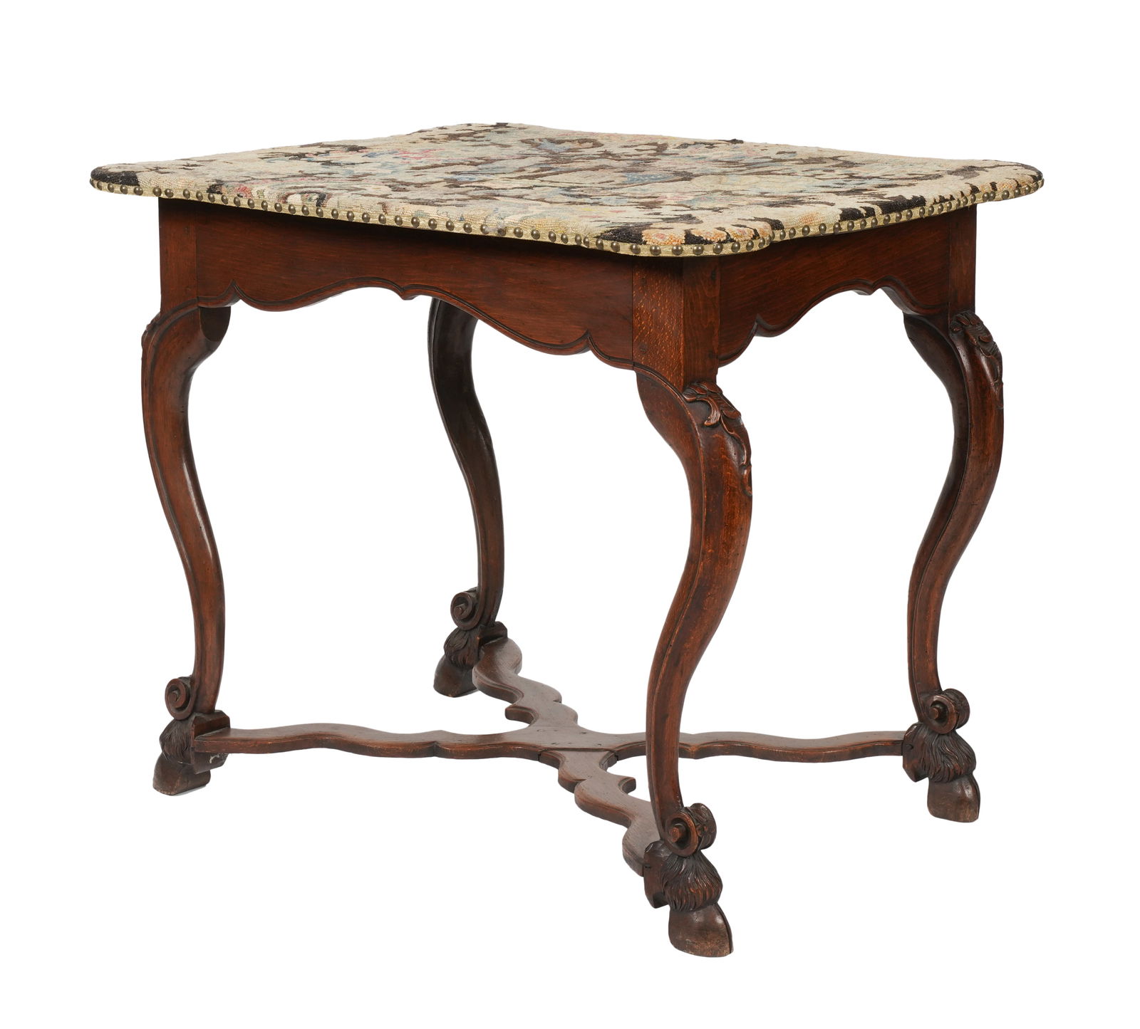 Louis XV Walnut and Oak Table (1 of 14)