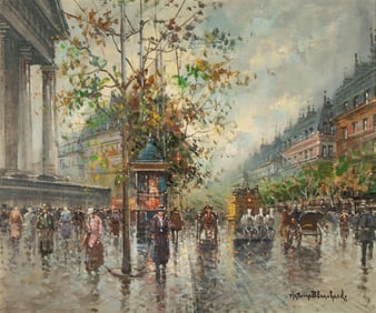 Antoine Blanchard (c. 1910- 1938): Parisian Boulevard