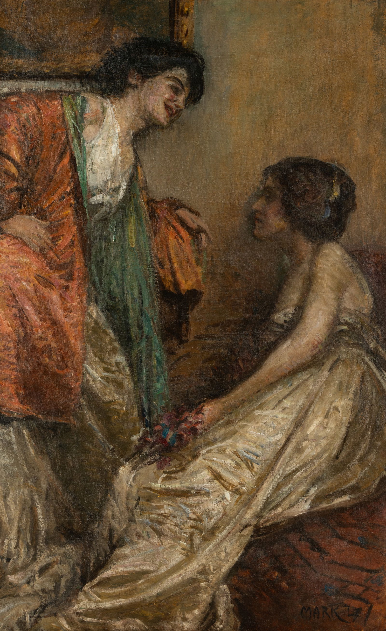 Louis (Lajos) Mark (1867 - 1942): The Red Kimono (1 of 15)