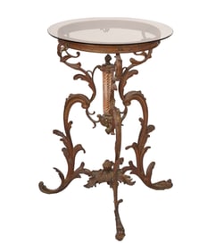 Rococo-style Gilt Metal Table