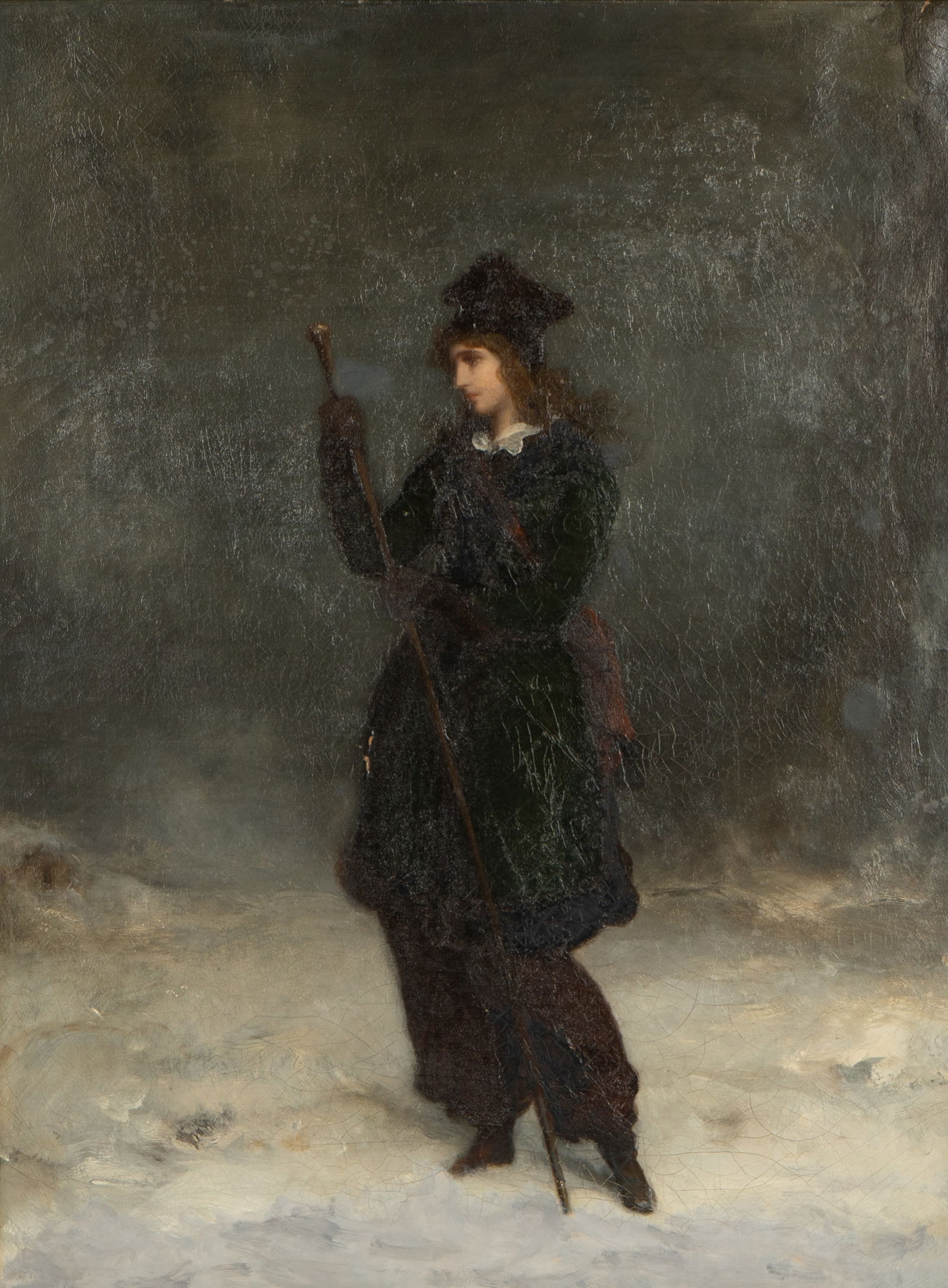 19th Century: Woman in Snowy Landscape (1 of 18)