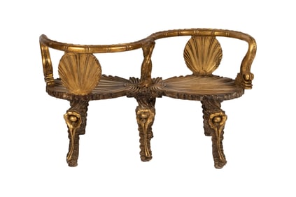 Giltwood Grotto Tete-a-Tete