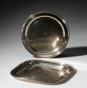 Two Tiffany and Co. Sterling Silver Trays