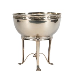 George V Neoclassical-Style Sterling Footed Bowl