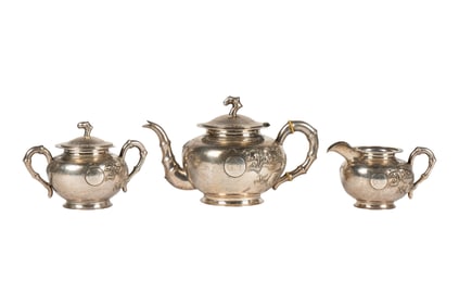 Chinese Export Three-Piece Tea Service