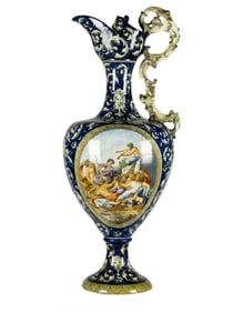 Large Majolica Ewer