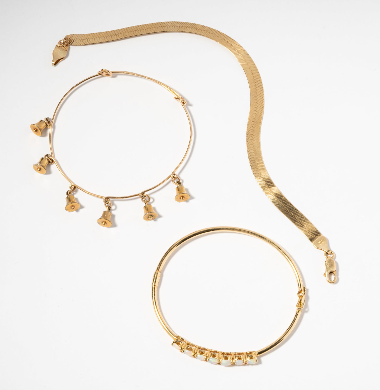 Three 14 Karat Yellow Gold Bracelets (1 of 7)