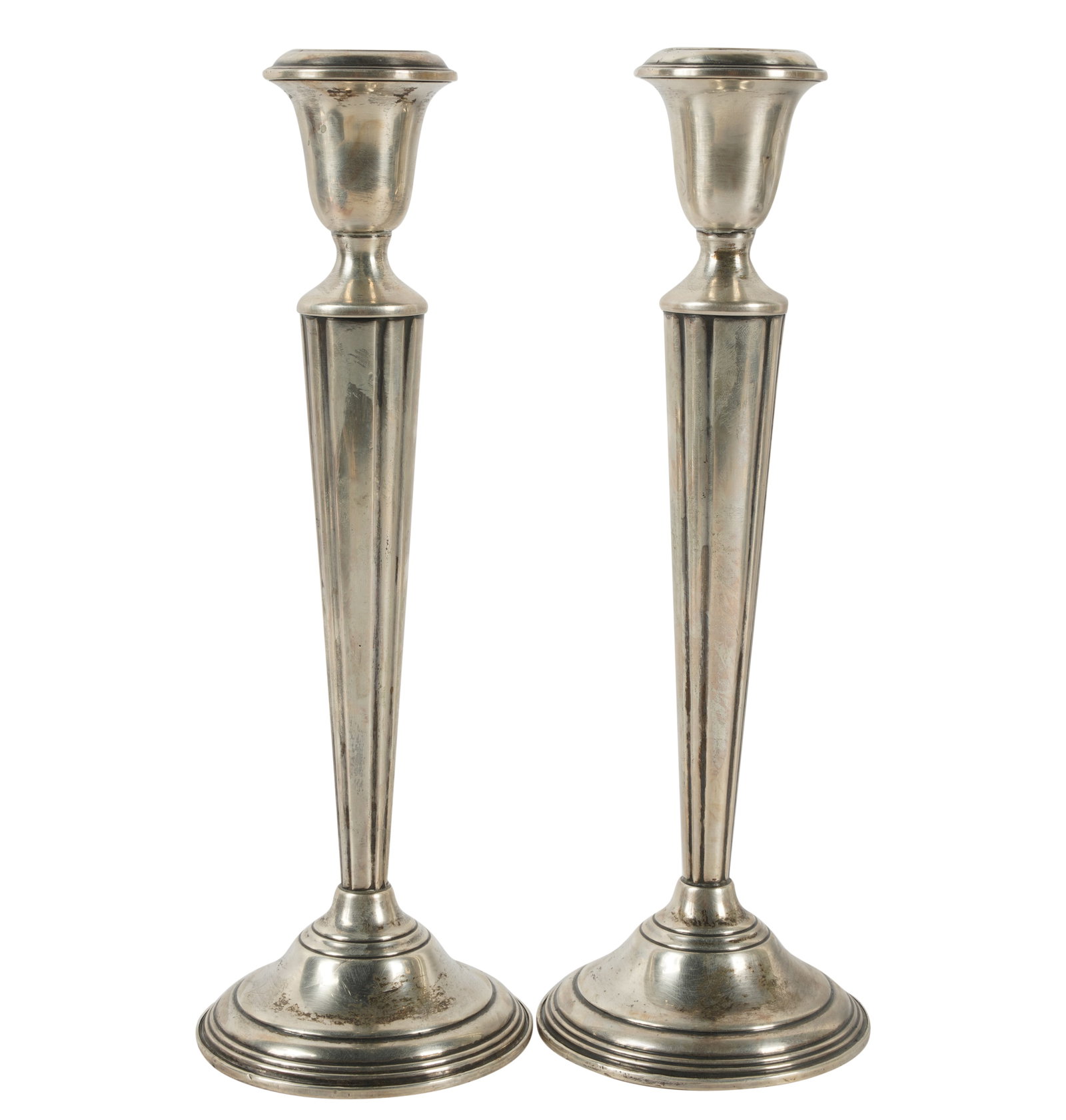 Pair of Cartier Weighted Sterling Candlesticks (1 of 8)