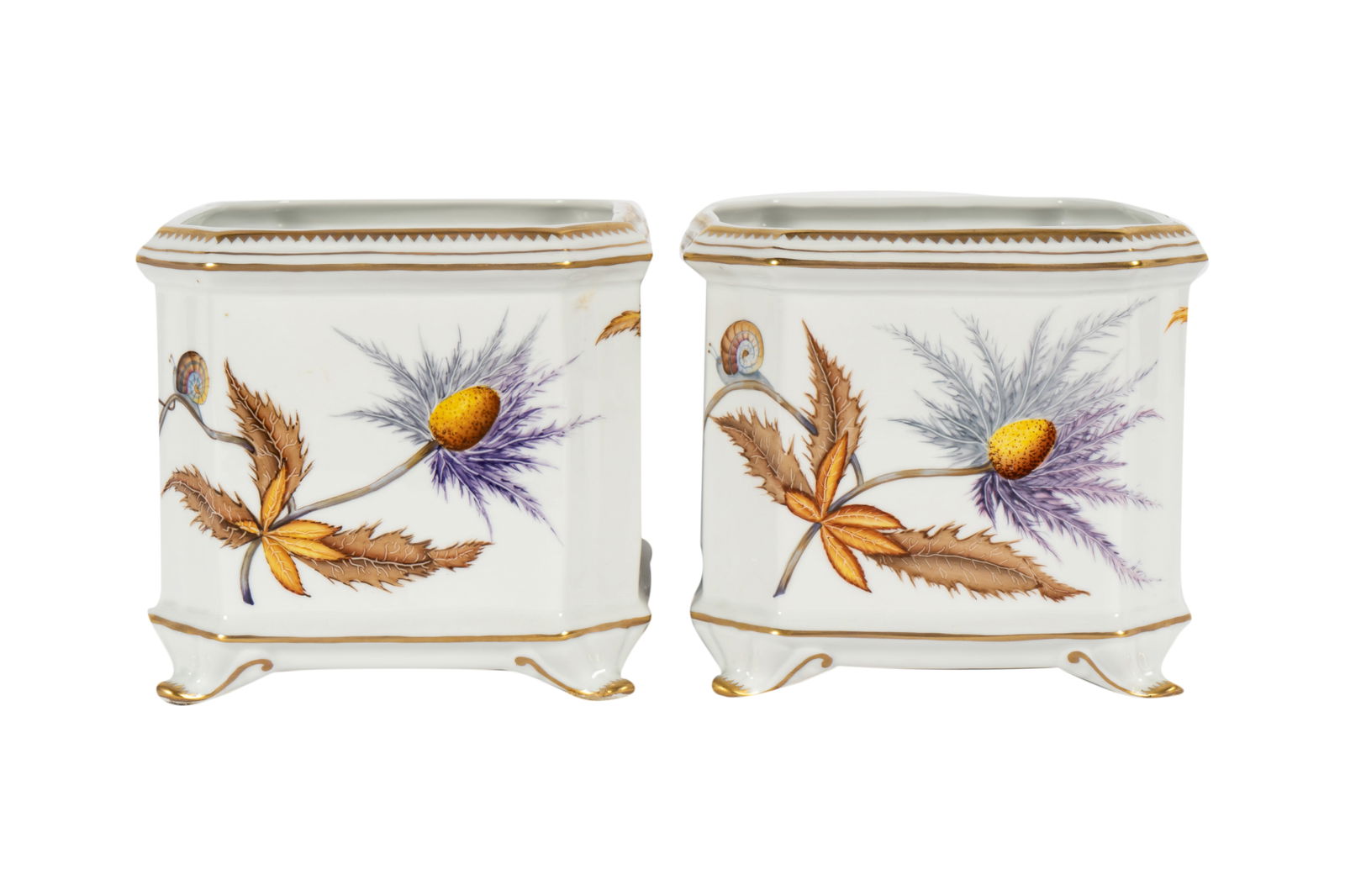 Pair of Anna Weatherley Porcelain Planters (1 of 13)