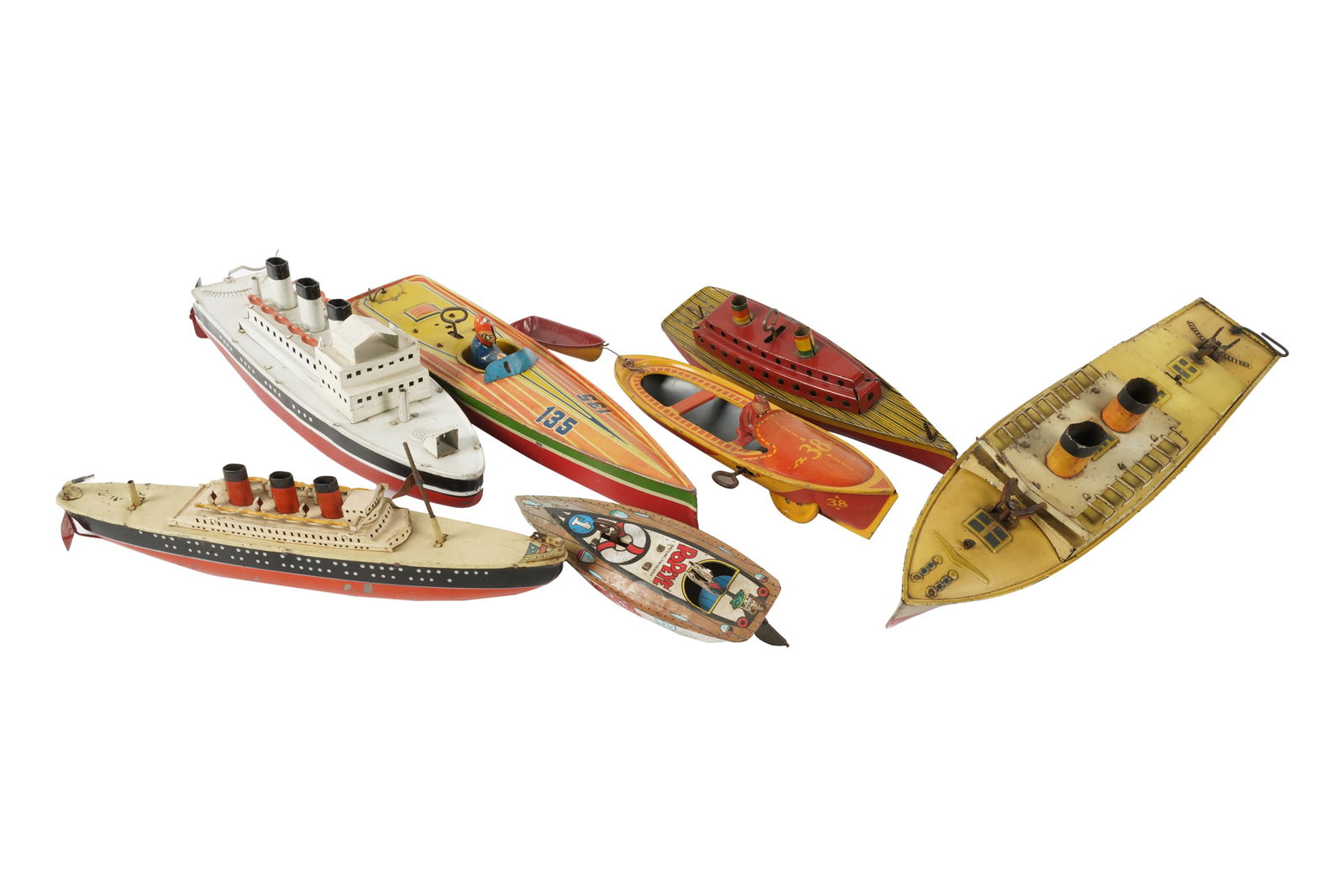 Collection of Painted Metal Model Ships (1 of 17)