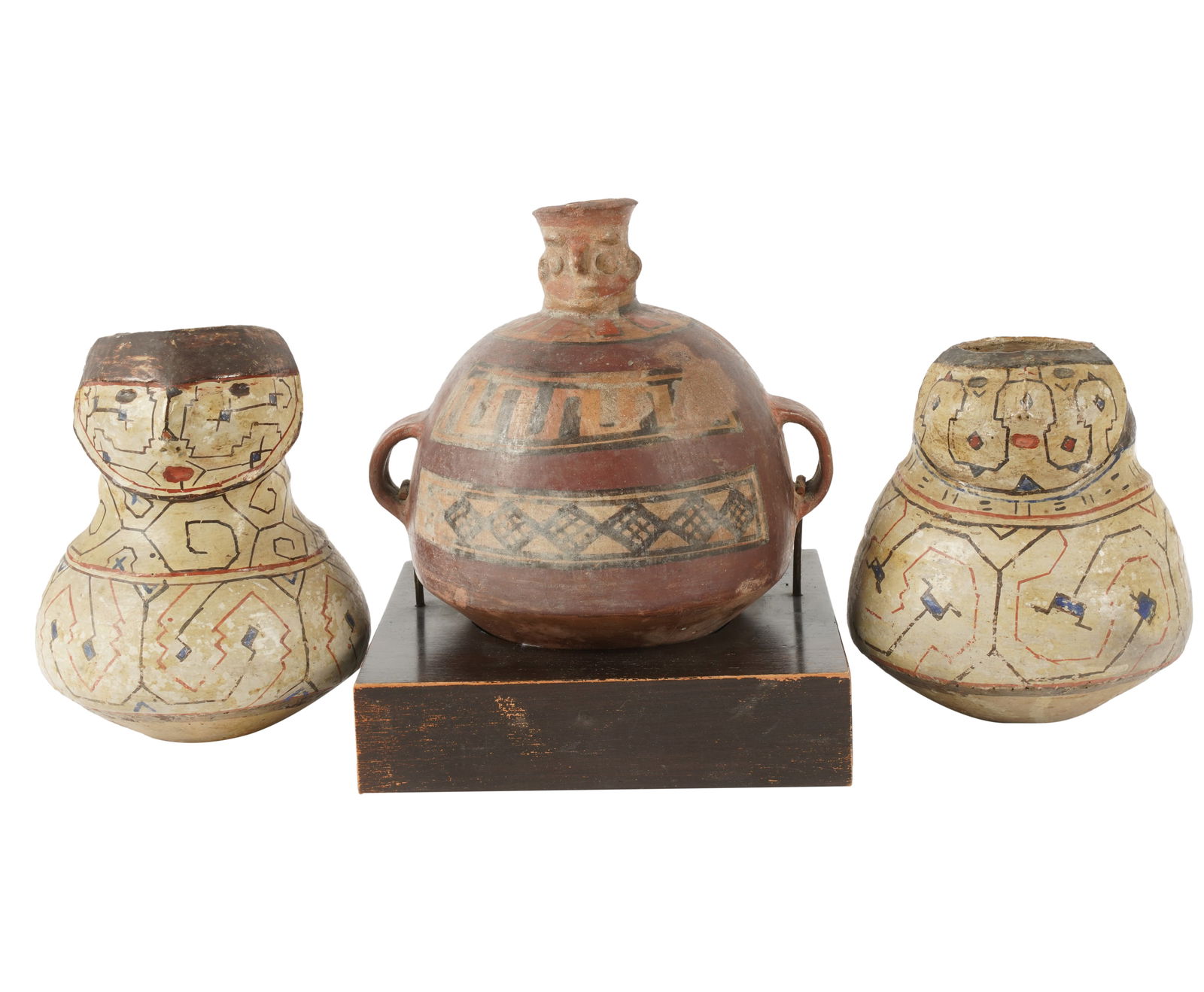Three Figural Pottery Vases (1 of 9)