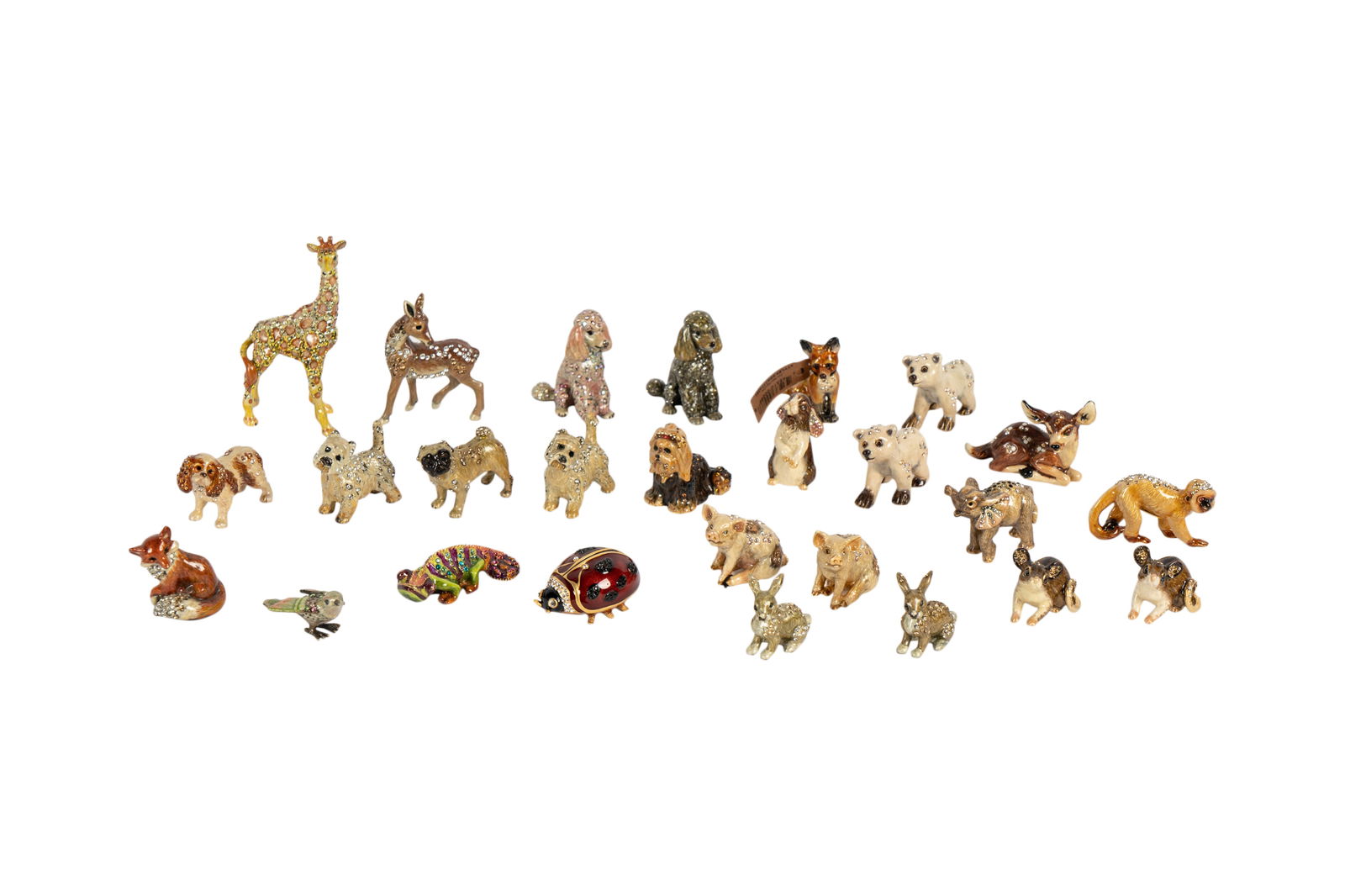 26 Pieces of Jay Strongwater Enamel Animals (1 of 15)