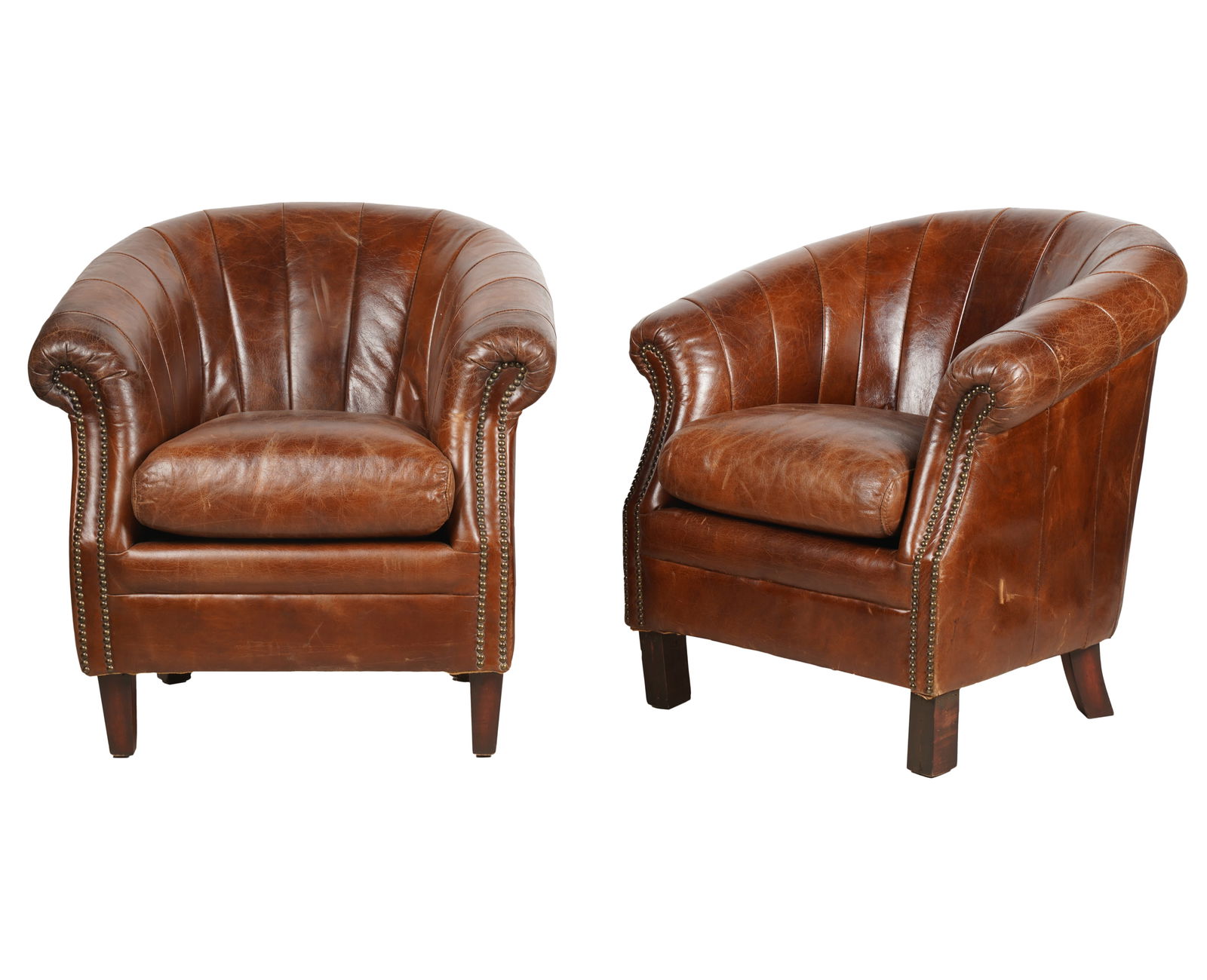 Pair of Leather Armchairs (1 of 11)
