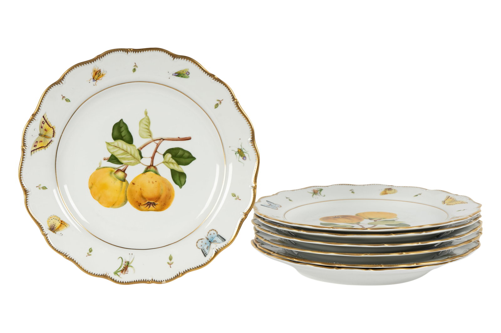 Seven Anna Weatherley Porcelain Dinner Plates (1 of 13)