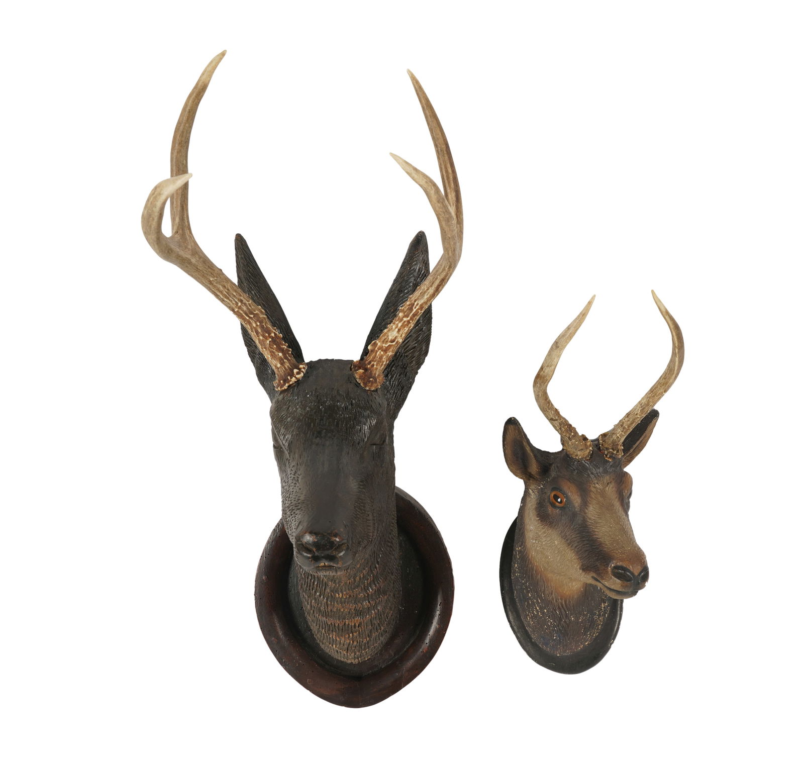 Two Faux Deer Head Trophies (1 of 15)