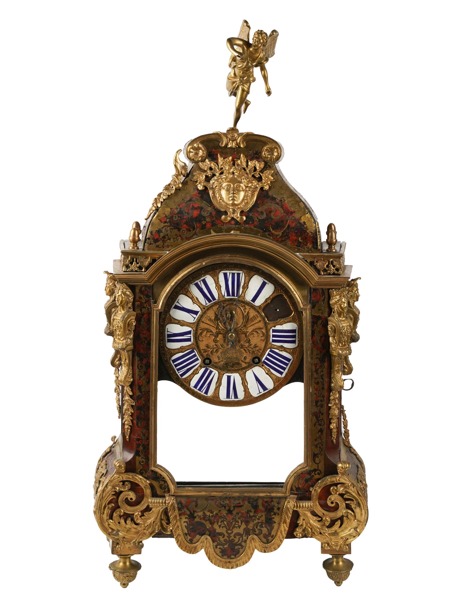 Boulle Ormolu Mounted Mantel Clock (1 of 13)