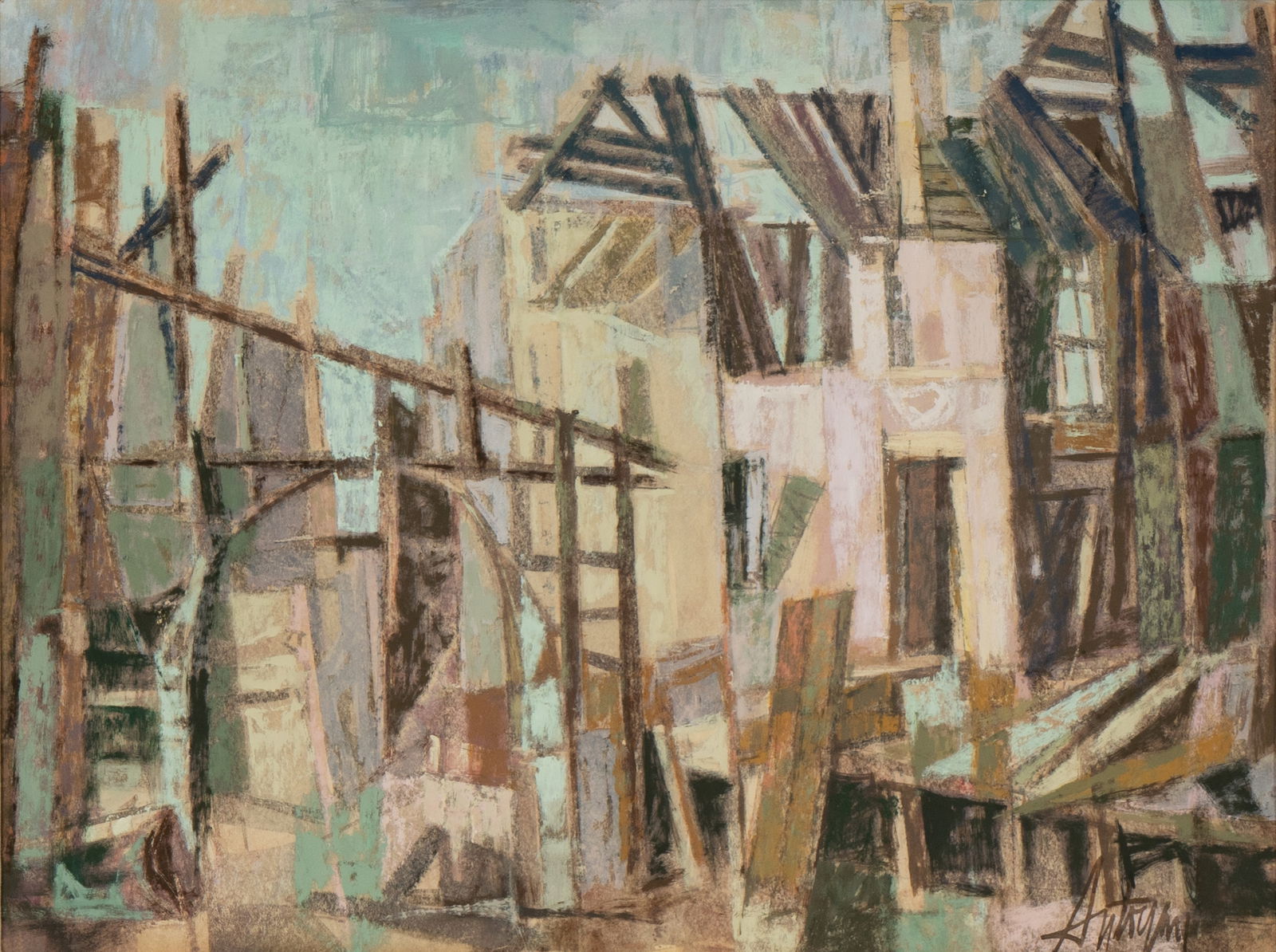 Kero Antoyan (1912-1993): Abstract (Buildings) (1 of 8)