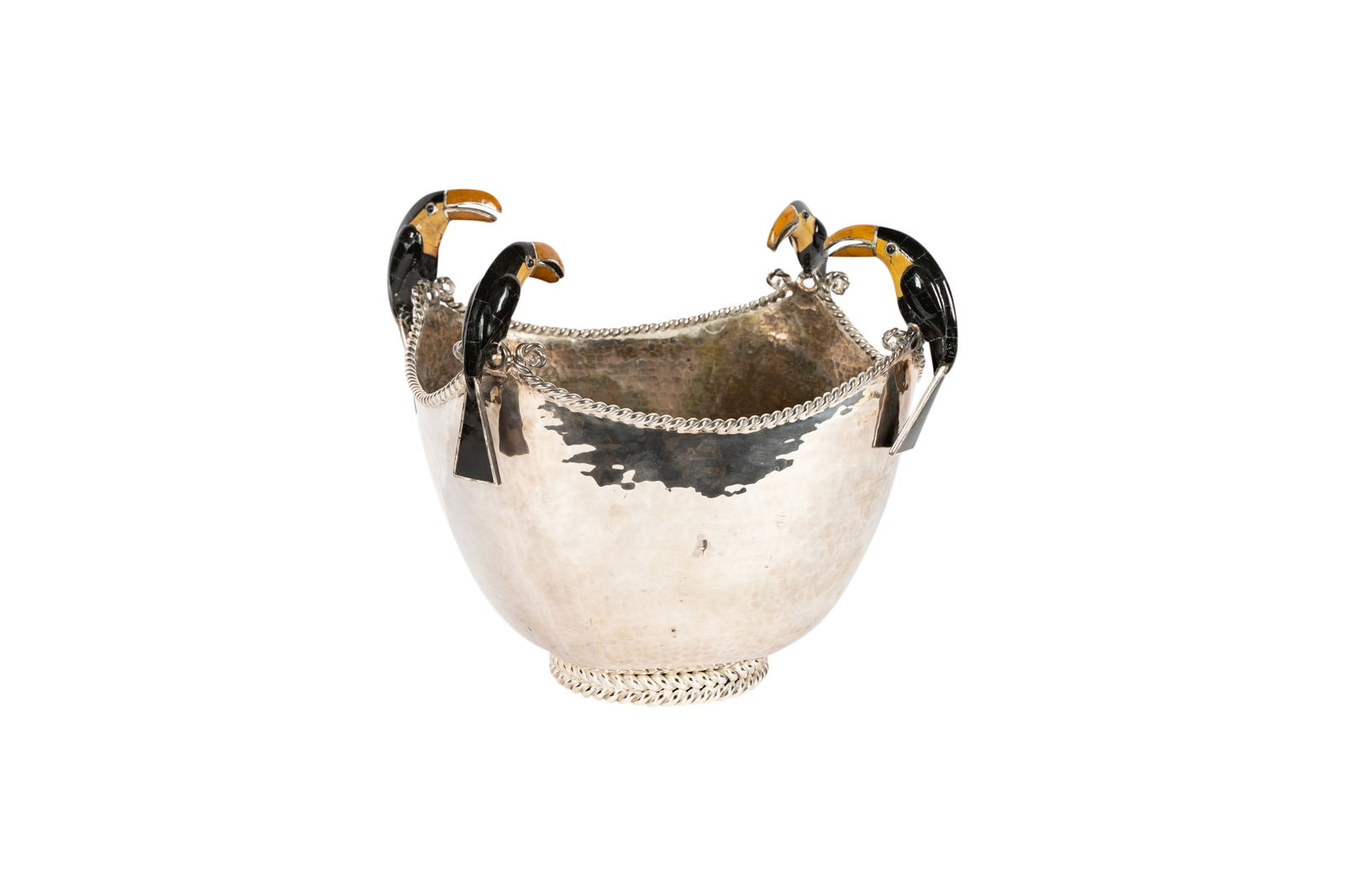 Emilia Castillo Silverplate Toucan Center Bowl (1 of 11)