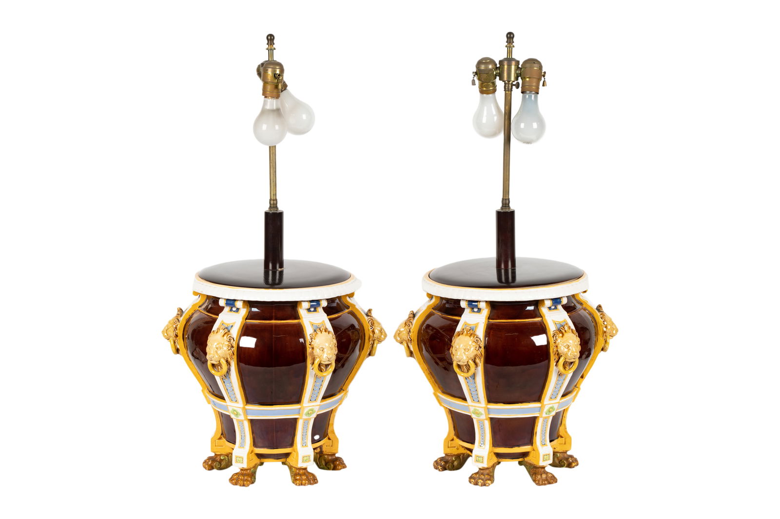 Pair of Minton Majolica Jardinieres (1 of 19)