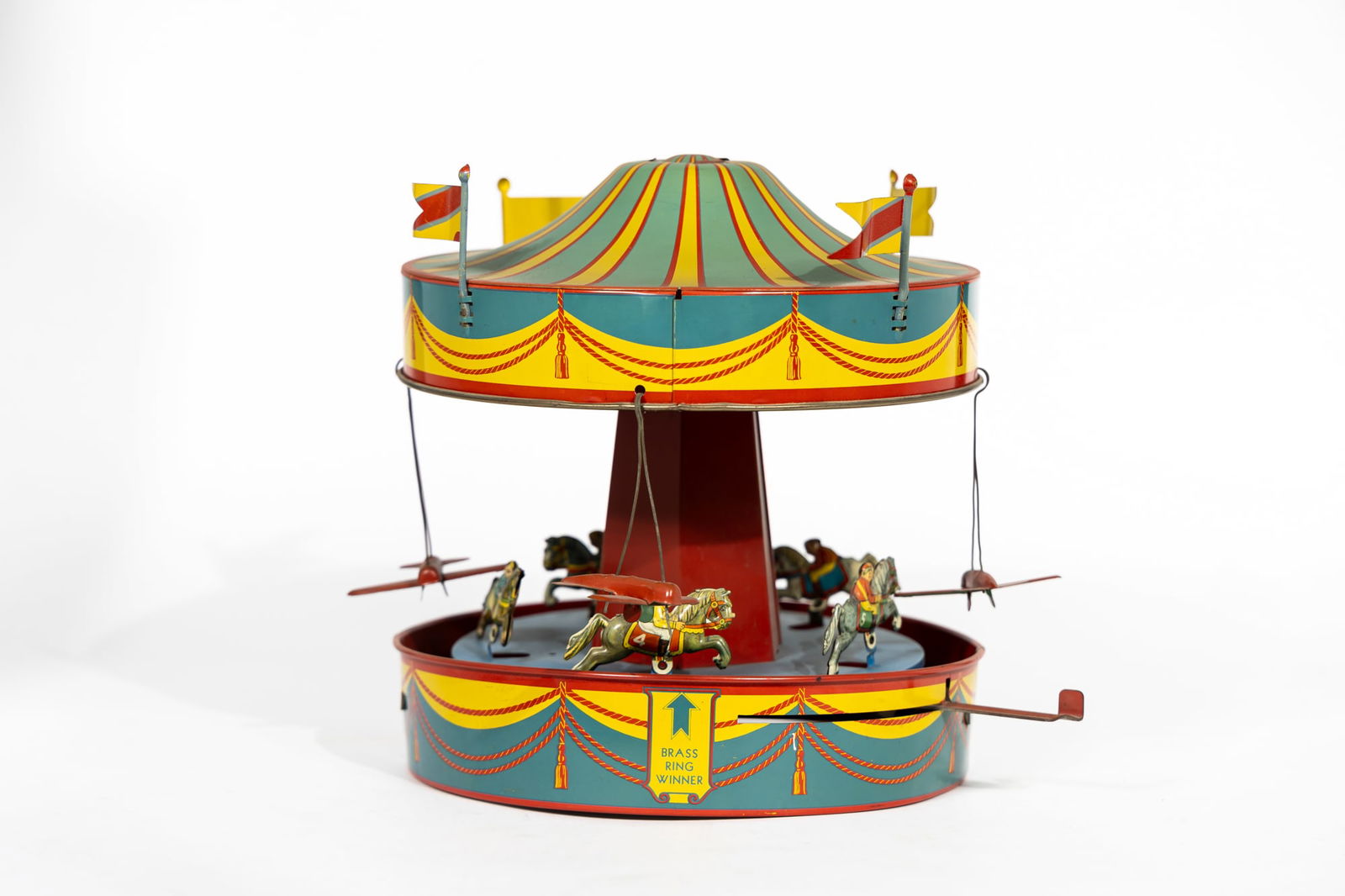 Tin Musical Carousel Wind-Up Toy (1 of 16)
