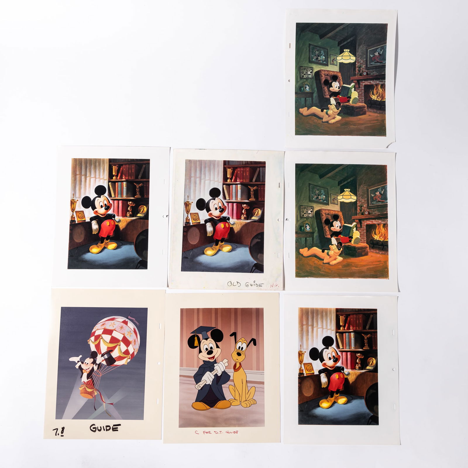Seven Disney Animation Dye Transfer Photo Prints of Mickey Mouse (1 of 14)