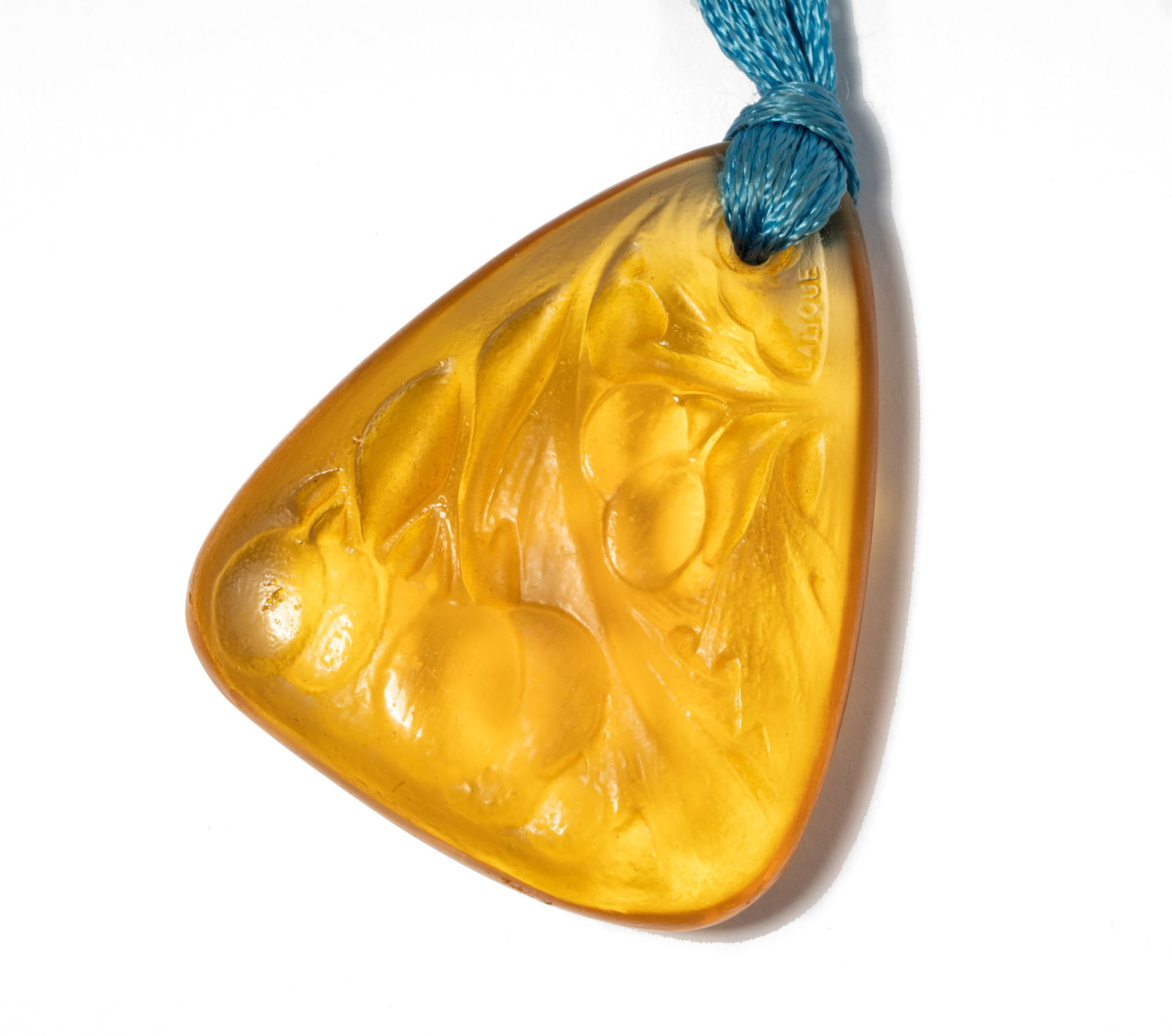 Lalique Glass Carved Pendant Necklace (1 of 6)