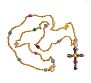 Reinstein Ross High Karat Yellow Gold and Multi-Stone Necklace