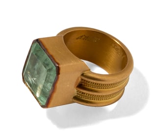 Reinstein Ross High Karat Yellow Gold, Beryl Ring