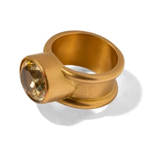 Reinstien Ross High Karat Yellow Gold, Yellow Sapphire Ring