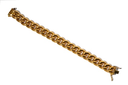 18 Karat Yellow Gold Link Bracelet