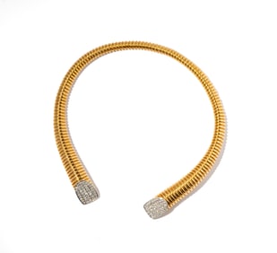 18 Karat Diamond Collar Necklace