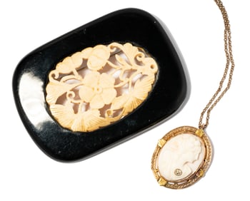 Group of 9 Karat Yellow Gold, Gold-Plate, and Multi-Stone Assorted Jewelry