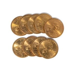 Group of Nine Sacagawea Coins