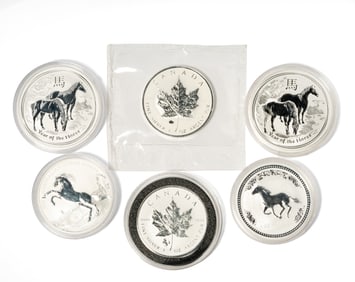 Lot of Assorted Lunar Coins