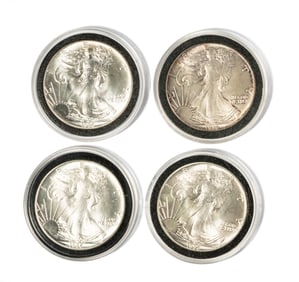 Four One Ounce Eagles 1986
