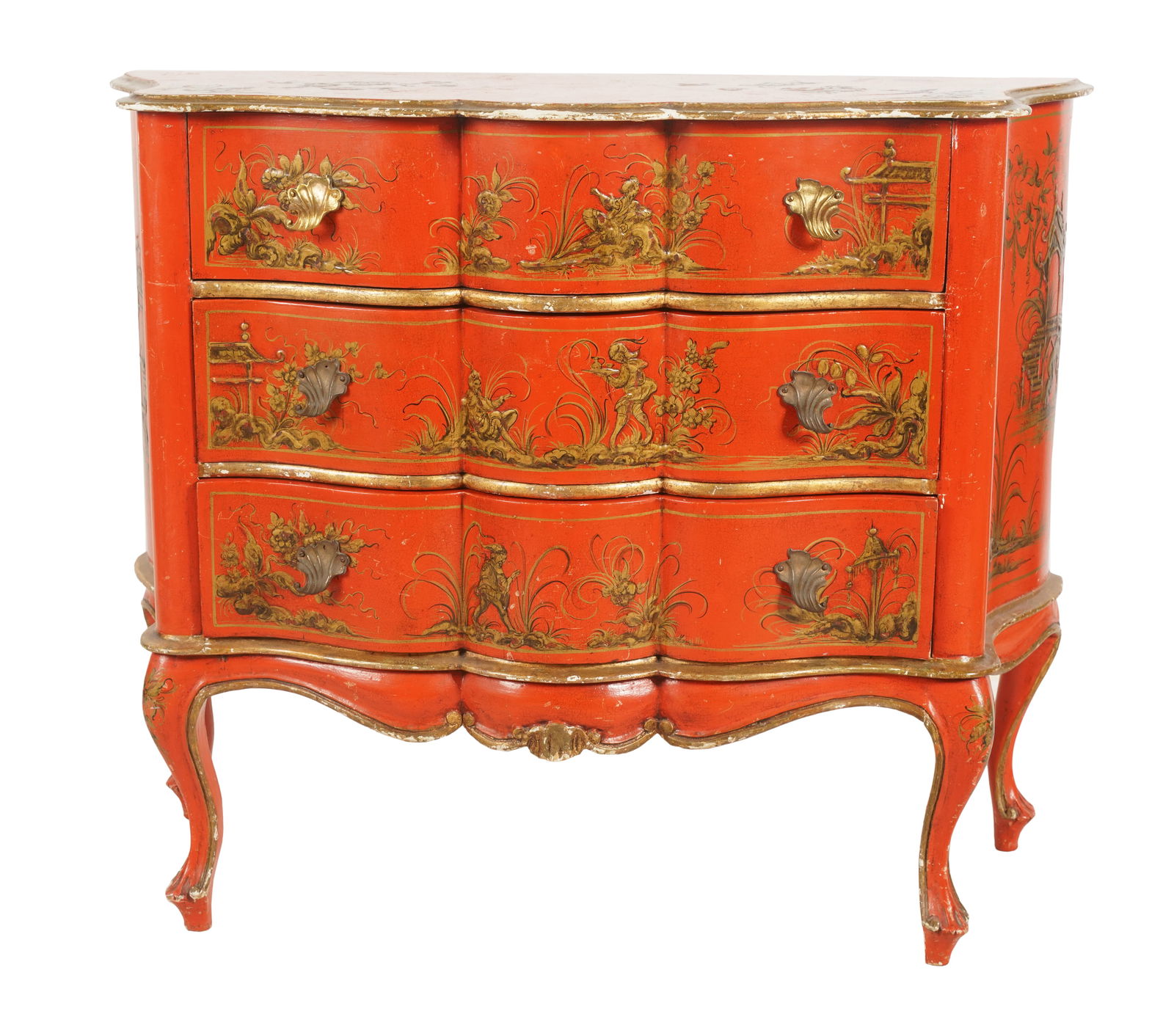 Venetian Rococo-Style Painted Commode (1 of 8)