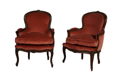 Pair of Louis XV-Style Bergeres