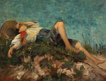 German School: Slumbering Boy