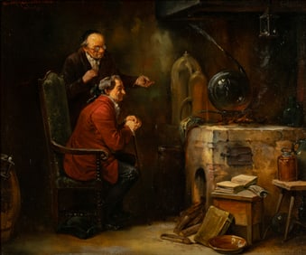 German School: Figures in an Interior