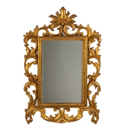 Italian Baroque-Stlye Giltwood Wall Mirror