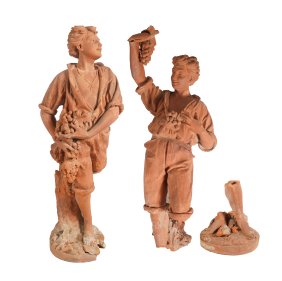 Pair of Italian Terracotta Figures