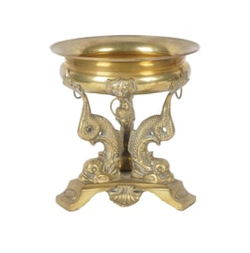 Italian Baroque-Style Brass Tazza
